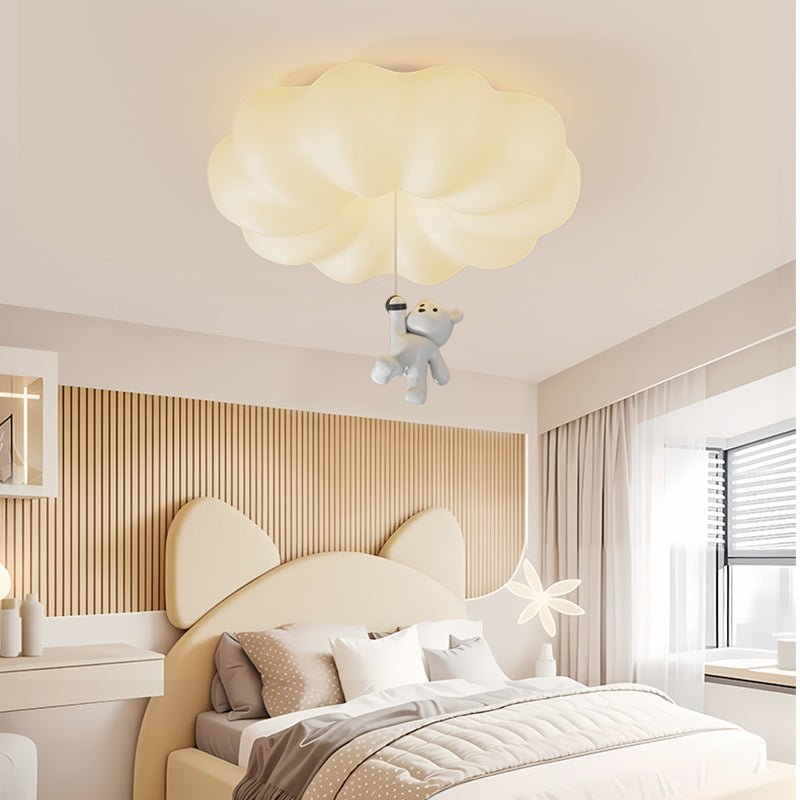 Cloud Bear Ceiling Light | Metal, PE, Resin | White