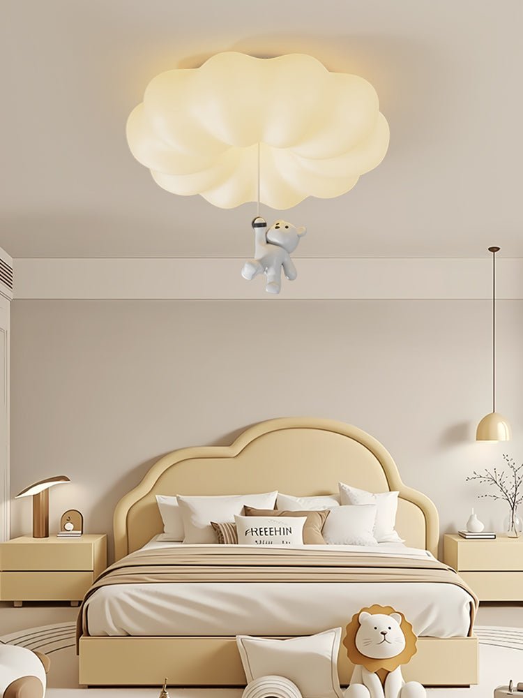 Cloud Bear Ceiling Light | Metal, PE, Resin | White