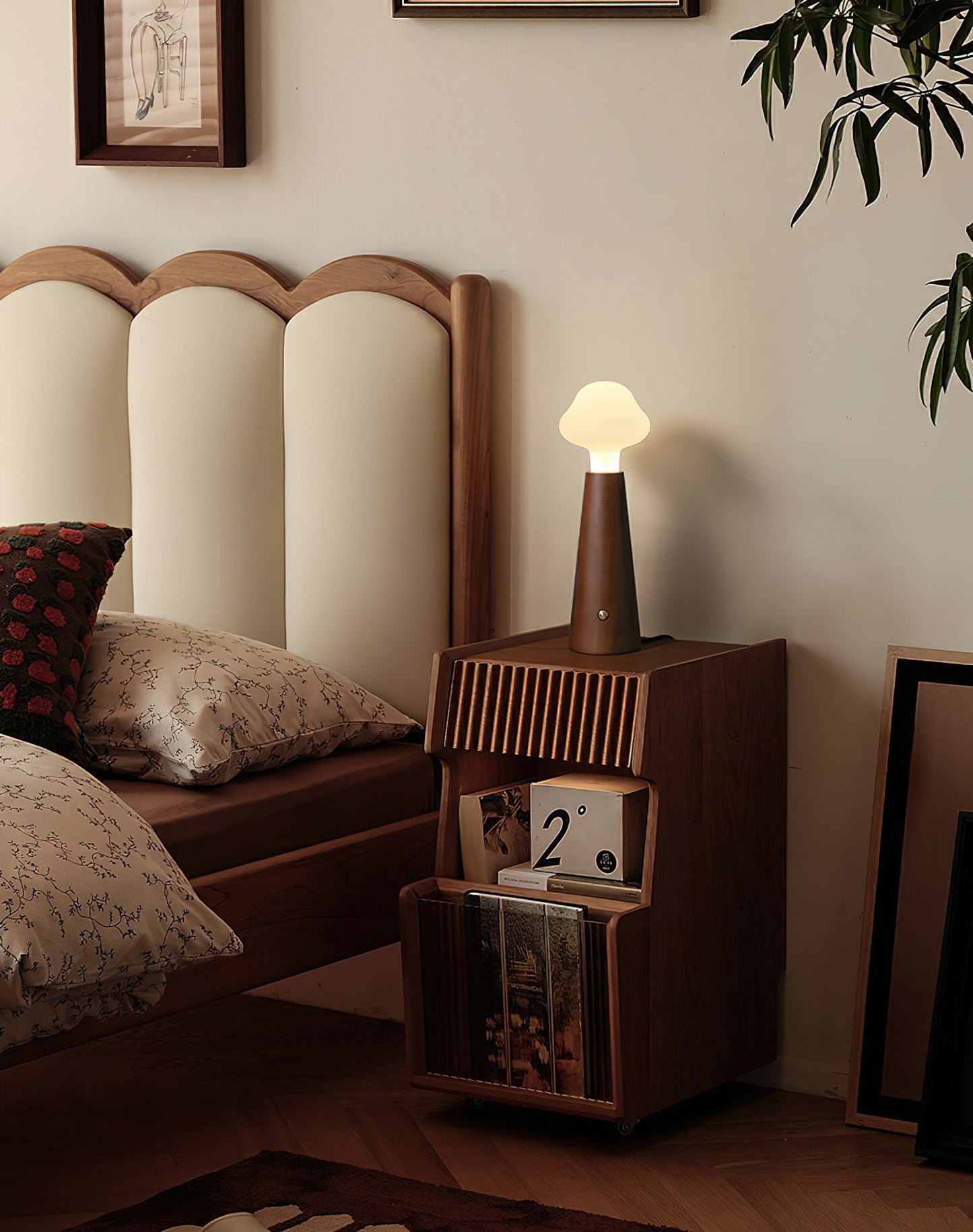 Cloudlet Table Lamp | Wood, Acrylic, Metal | White Shade