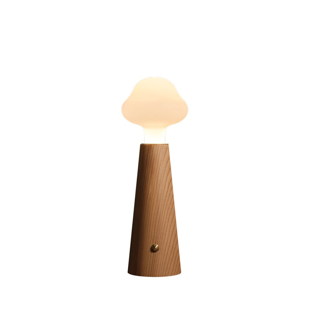 Cloudlet Table Lamp | Wood, Acrylic, Metal | White Shade