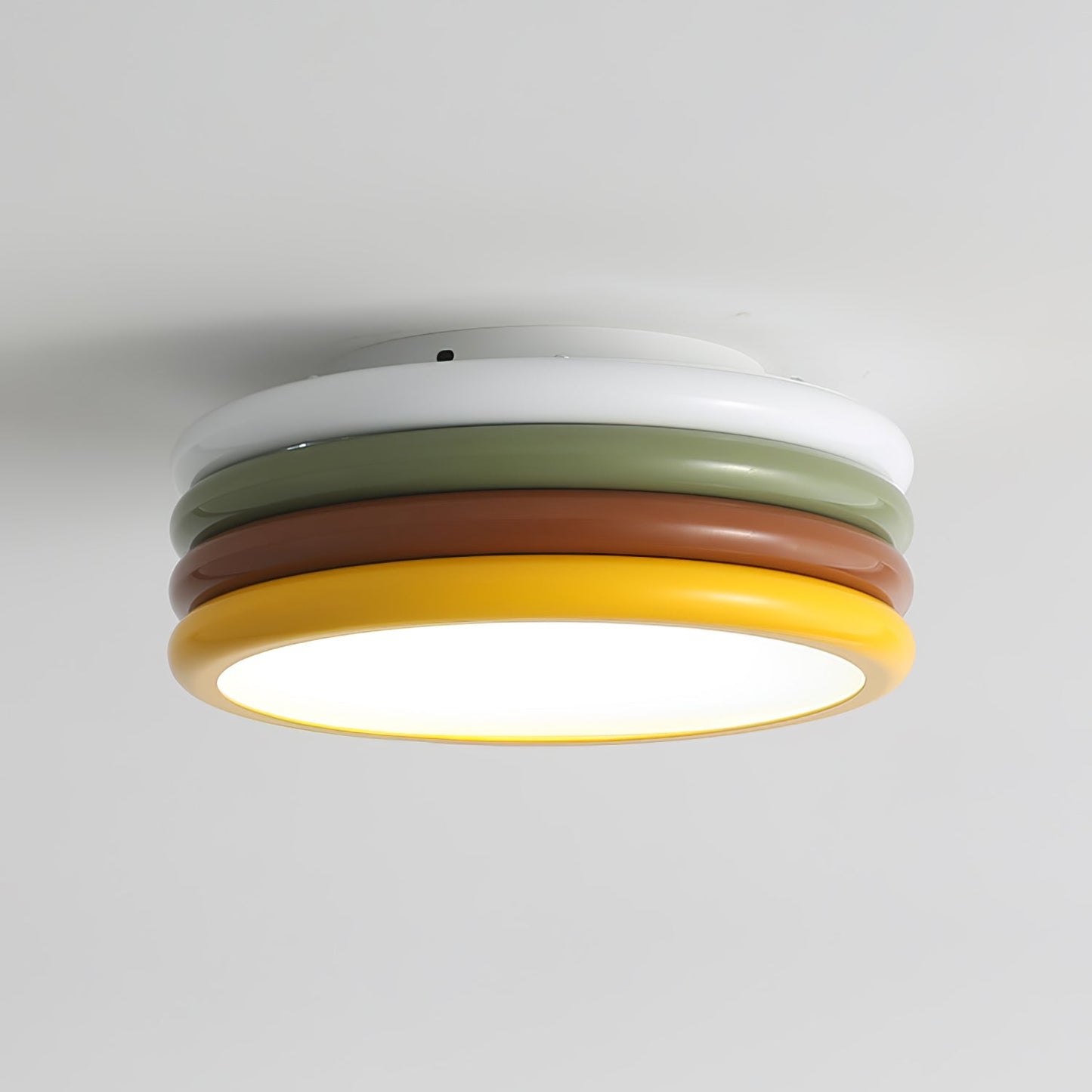 Color Stack Ceiling Lamp | Acrylic & Metal | White, Green, Red, Yellow
