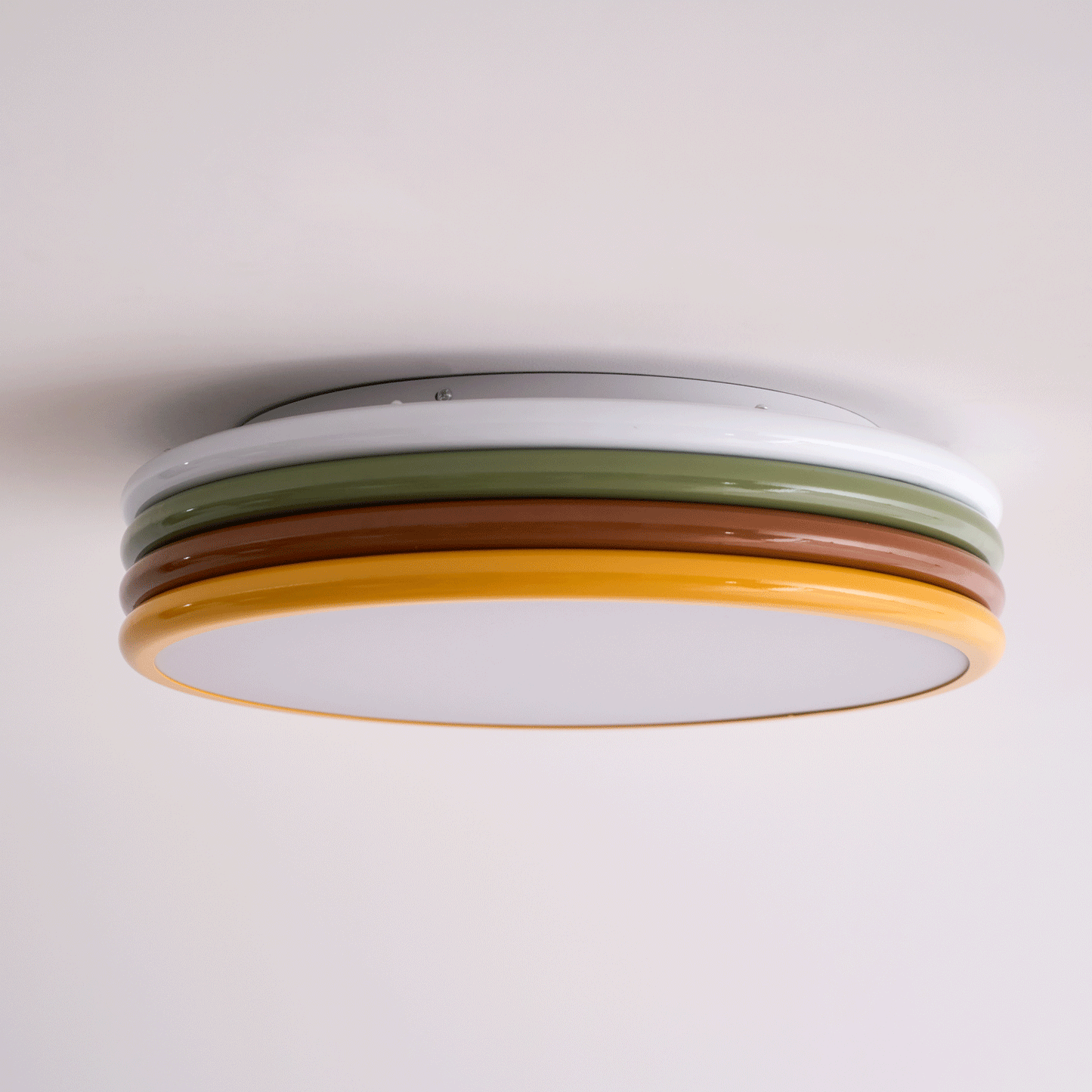 Color Stack Ceiling Lamp | Acrylic & Metal | White, Green, Red, Yellow