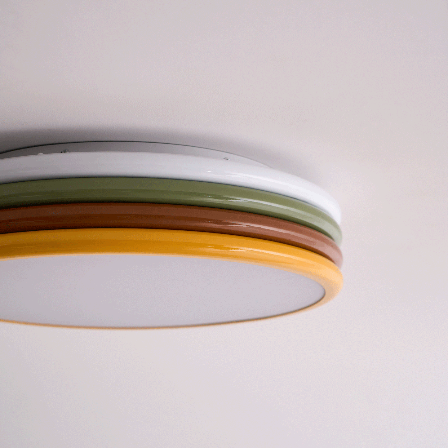 Color Stack Ceiling Lamp | Acrylic & Metal | White, Green, Red, Yellow