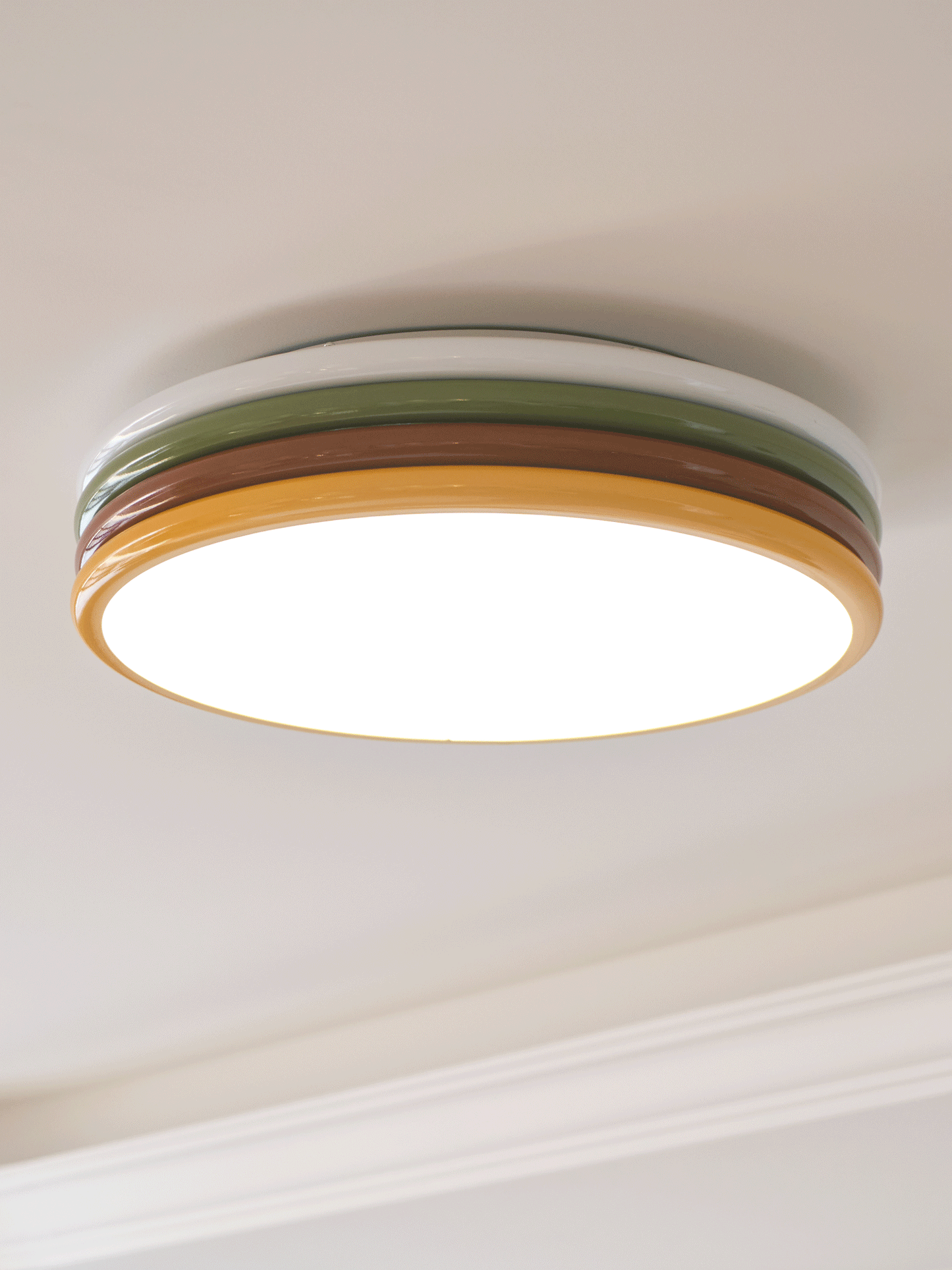 Color Stack Ceiling Lamp | Acrylic & Metal | White, Green, Red, Yellow