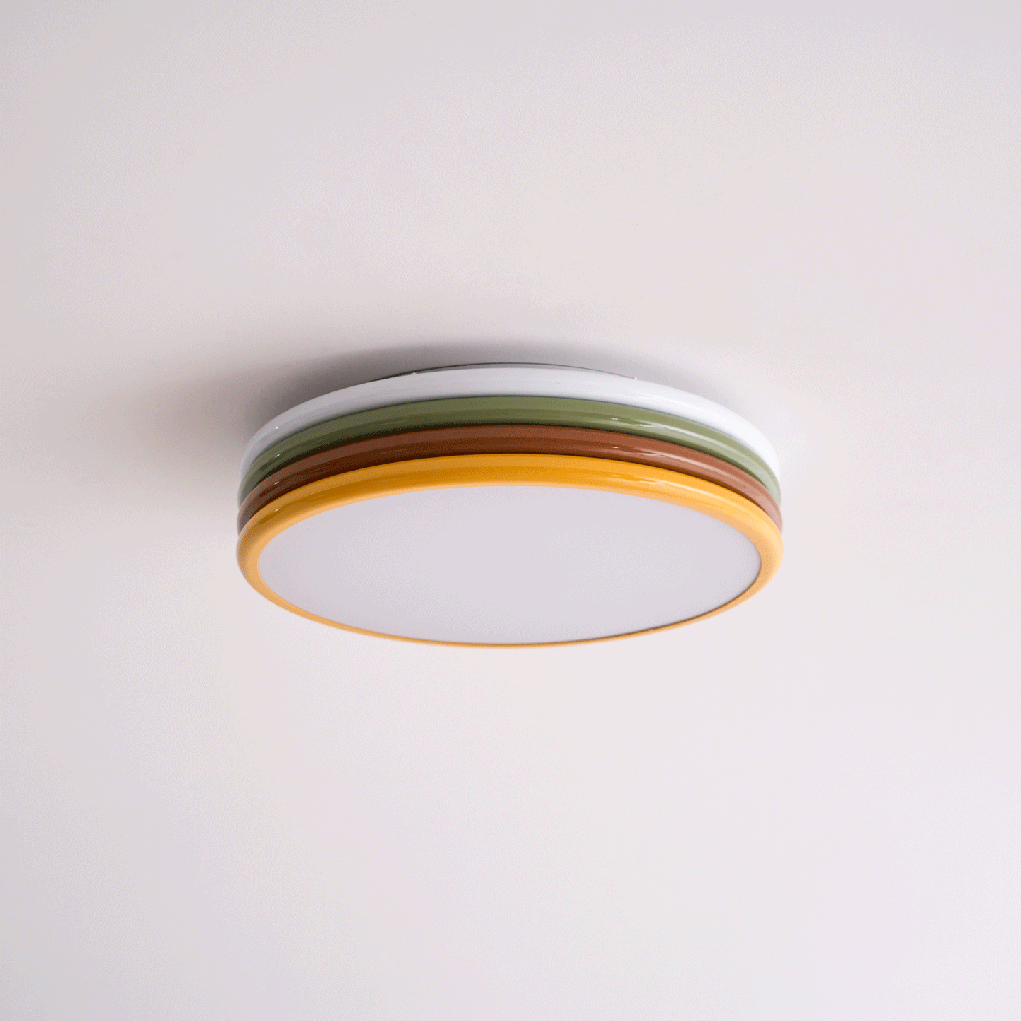 Color Stack Ceiling Lamp | Acrylic & Metal | White, Green, Red, Yellow