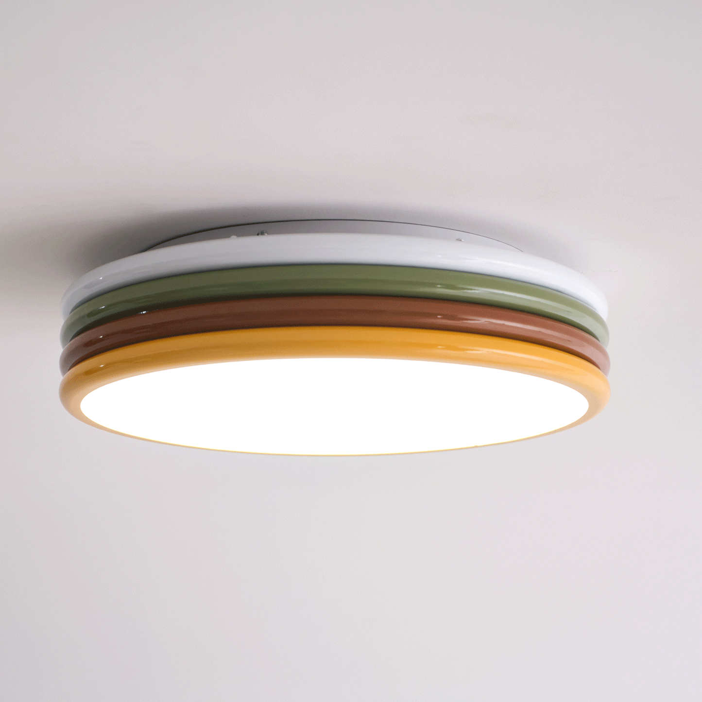 Color Stack Ceiling Lamp | Acrylic & Metal | White, Green, Red, Yellow