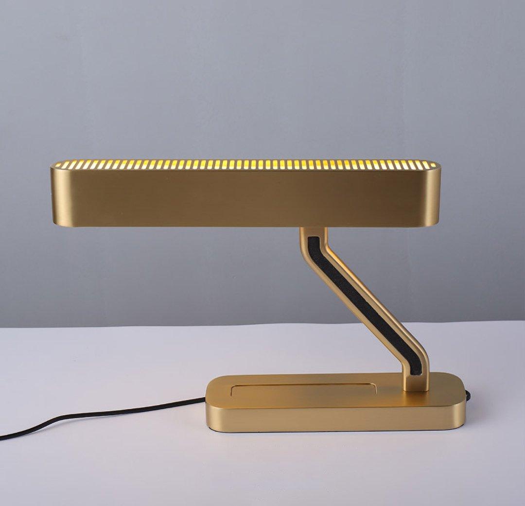 Colt Table Lamp | Brass, Acrylic | White Shade