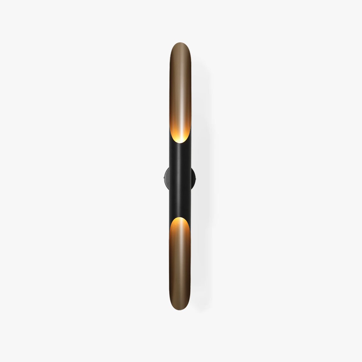 Coltrane Wall Sconce | Handmade Steel | Matte Black & Gold | Set of 2