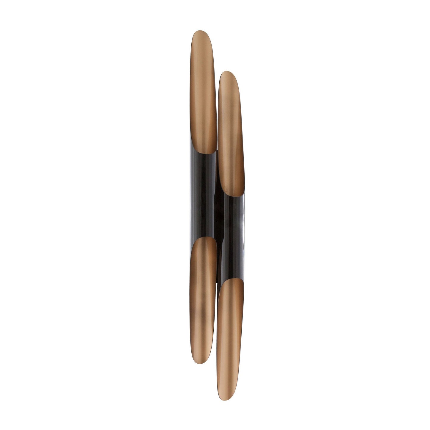 Coltrane Wall Sconce | Handmade Steel | Matte Black & Gold | Set of 2