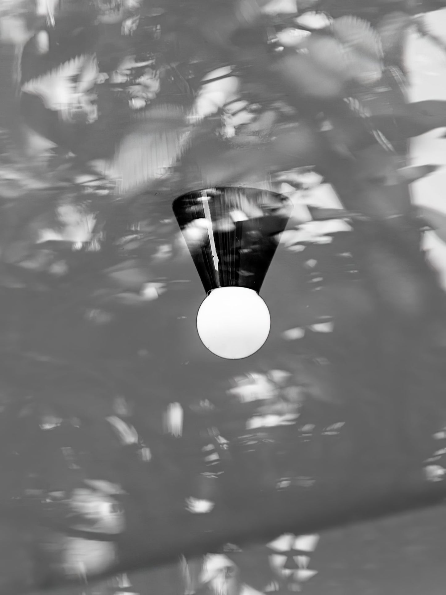 Conical Ceiling Lamp | Metal & Glass | White Shade