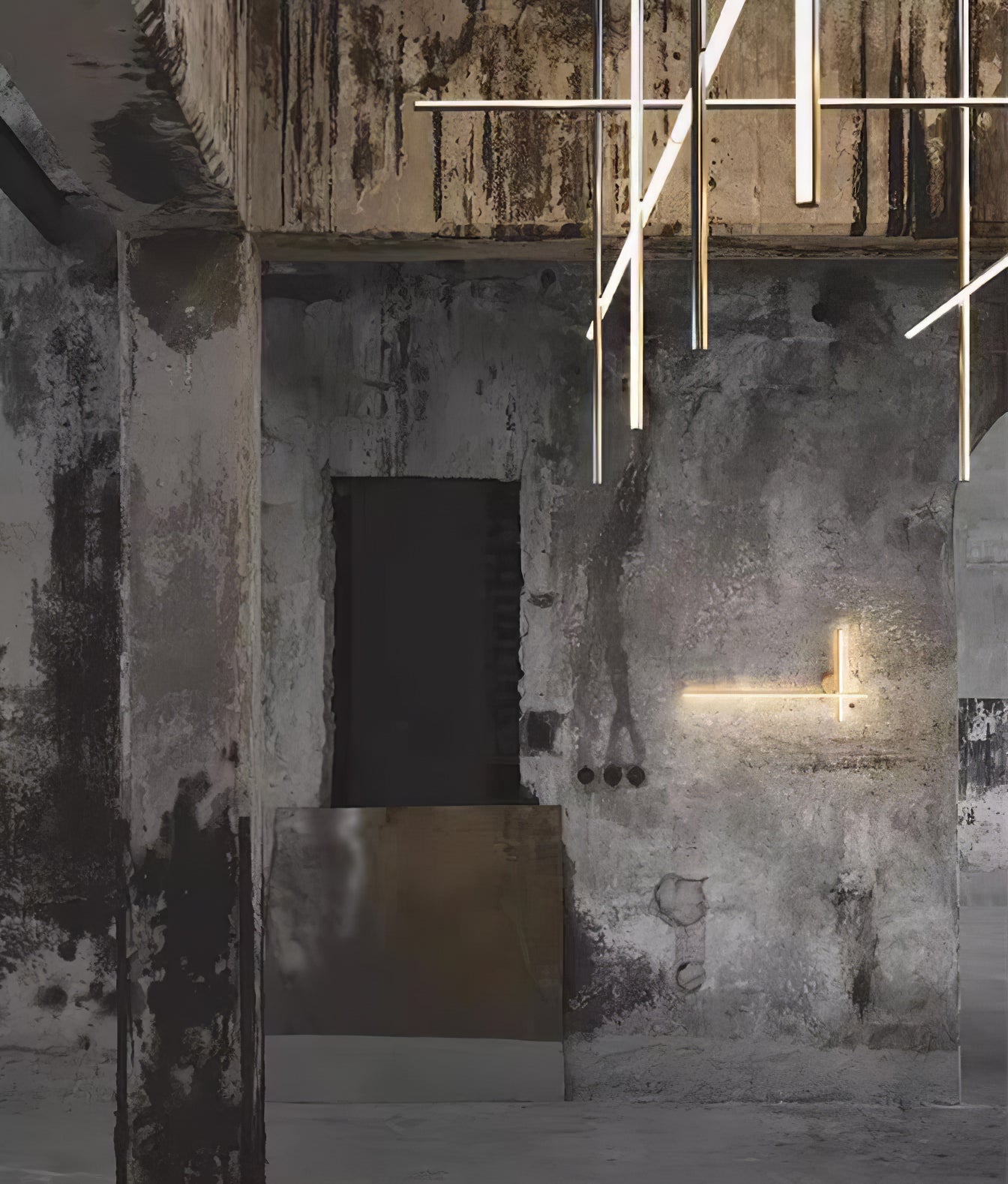Coordinates Wall Lamp | Aluminum/Silicone/Metal | Gold/Black