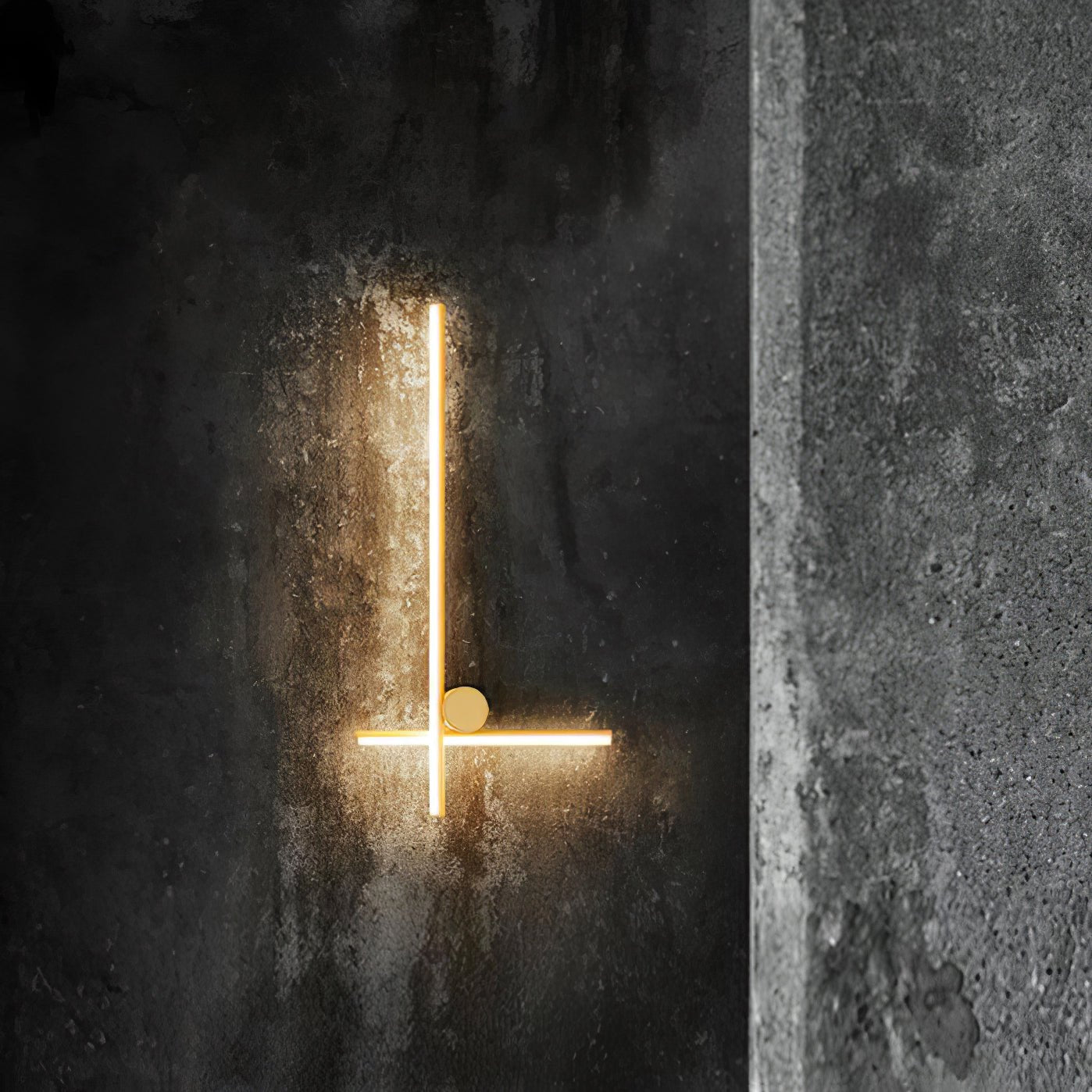 Coordinates Wall Lamp | Aluminum/Silicone/Metal | Gold/Black