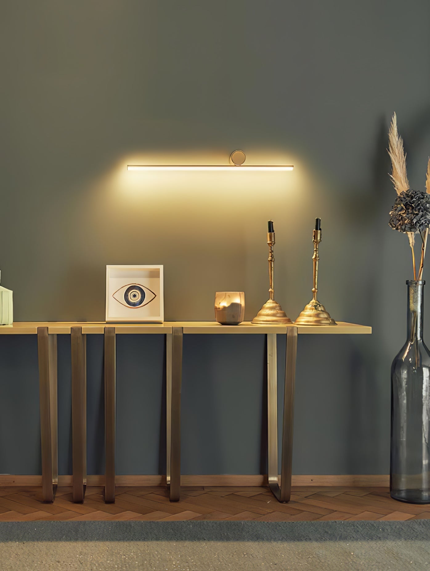 Coordinates Wall Lamp | Aluminum/Silicone/Metal | Gold/Black