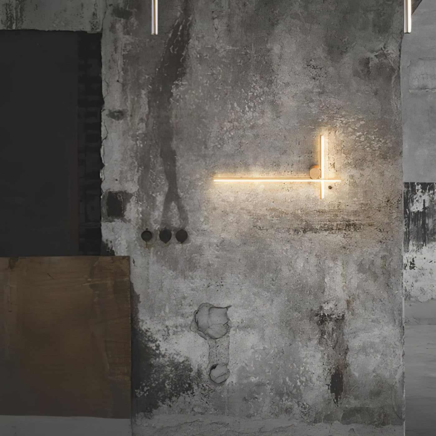 Coordinates Wall Lamp | Aluminum/Silicone/Metal | Gold/Black