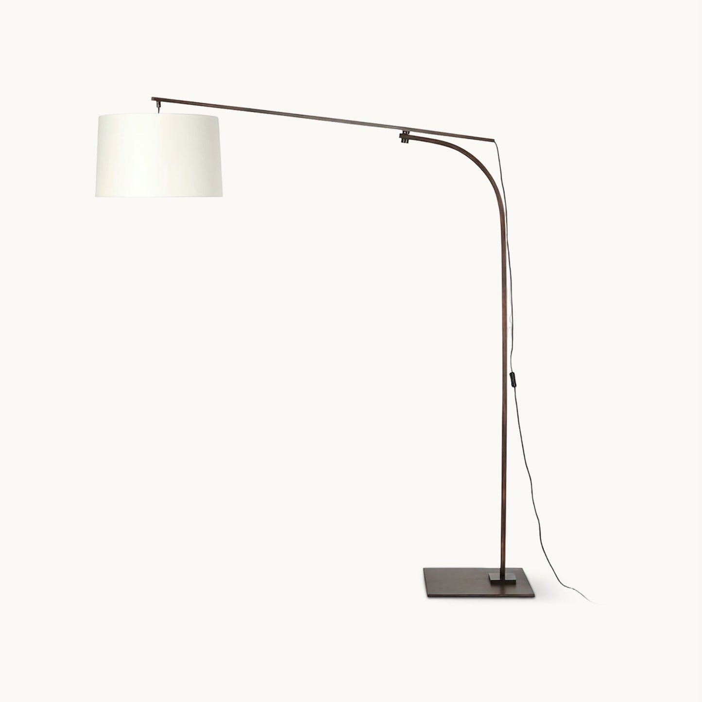Cornelius Arc Floor Lamp | Coffee-Colored Metal | Mid-Century Modern Design