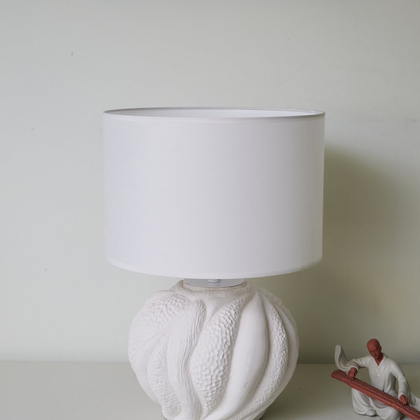 Corvara Table Lamp | Textured Ceramic | White