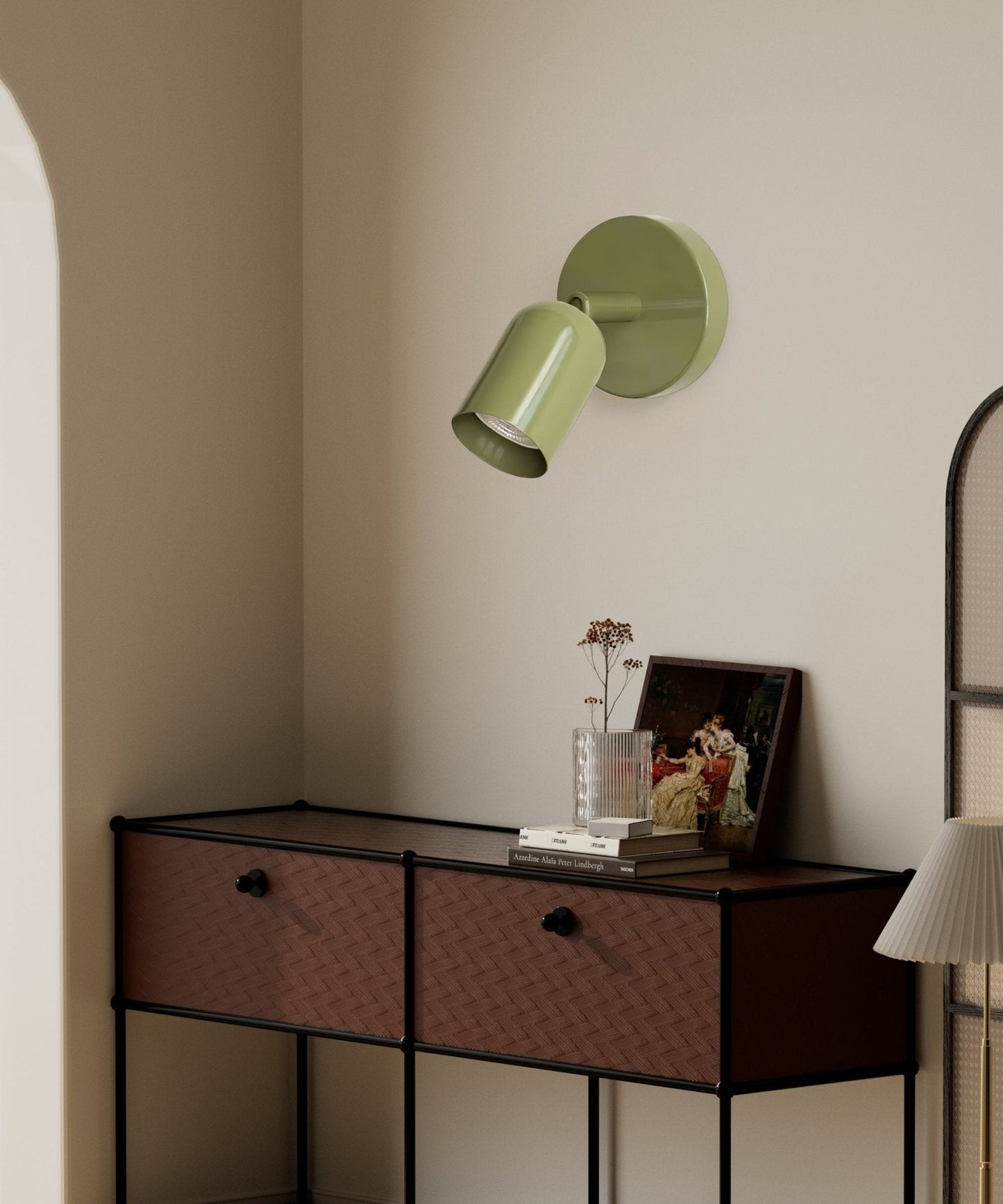 Couleur Adjustable Wall Lamp | Metal | Black, Pink, Red, Green, Beige