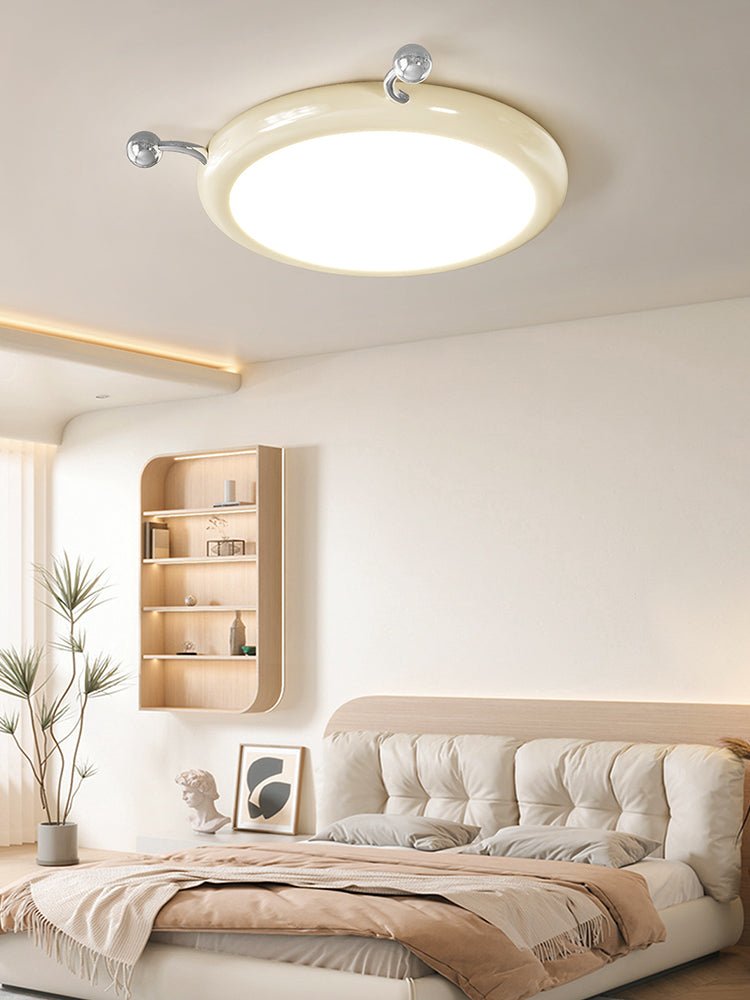 Cream Puff Ceiling Light | Metal & PVC | White