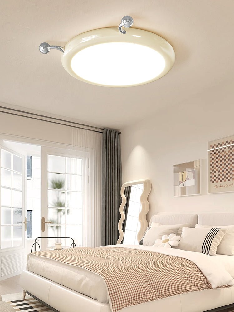 Cream Puff Ceiling Light | Metal & PVC | White