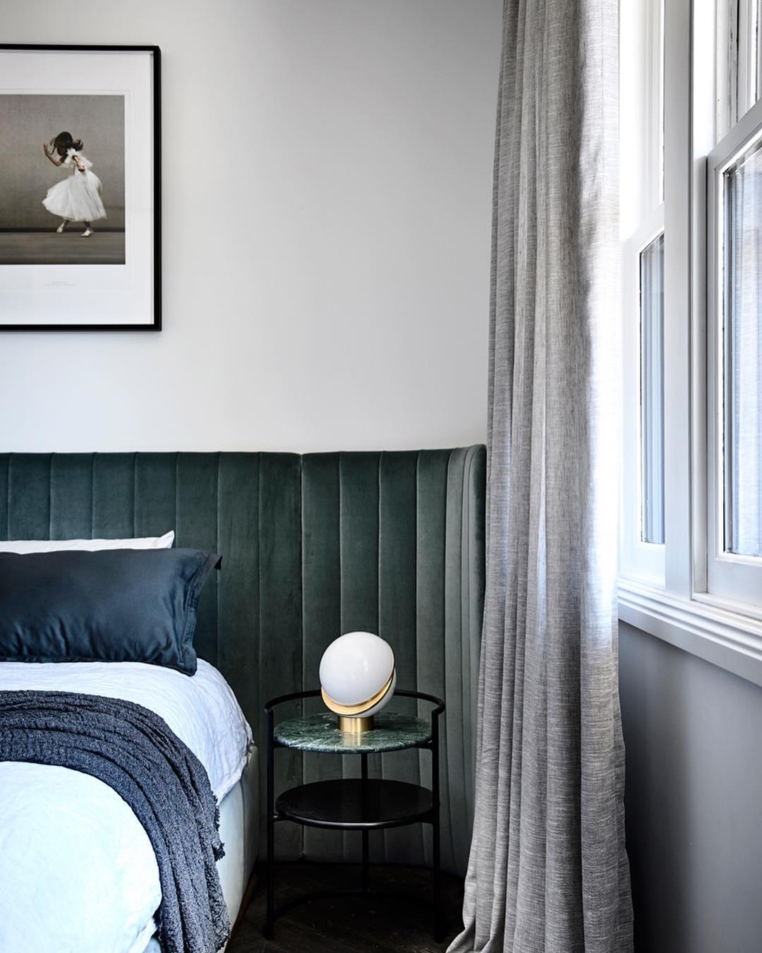 Crescent Table Lamp | Brushed Brass & White Acrylic | 30cm Diameter