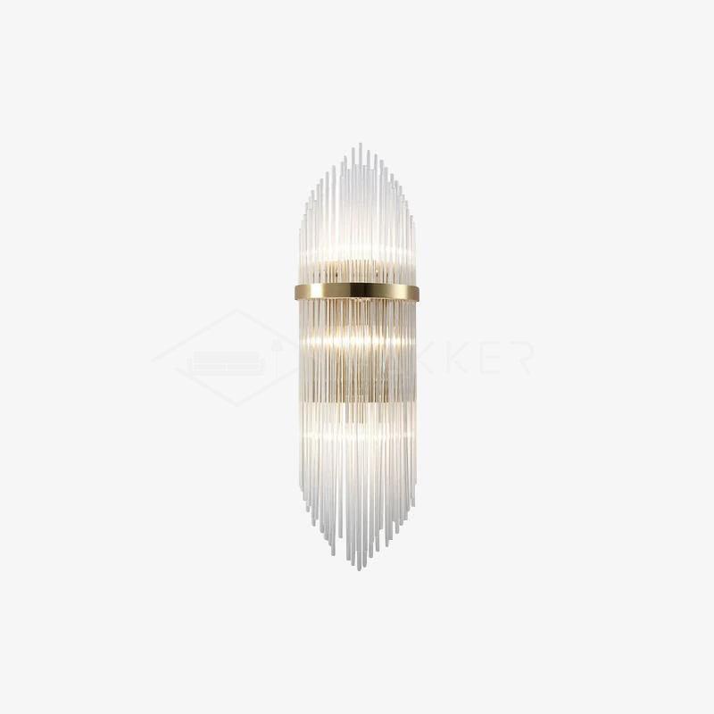 Crystal Wall Lamp | Brass & Crystal | Set of 2