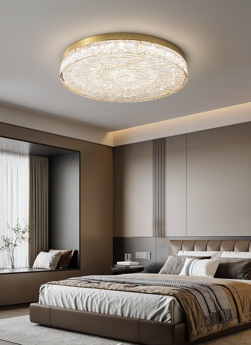 Crystal Core Ceiling Lamp | Brass & Resin | Warm/Neutral/Cool Light