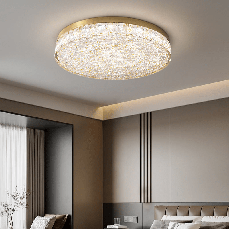 Crystal Core Ceiling Lamp | Brass & Resin | Warm/Neutral/Cool Light