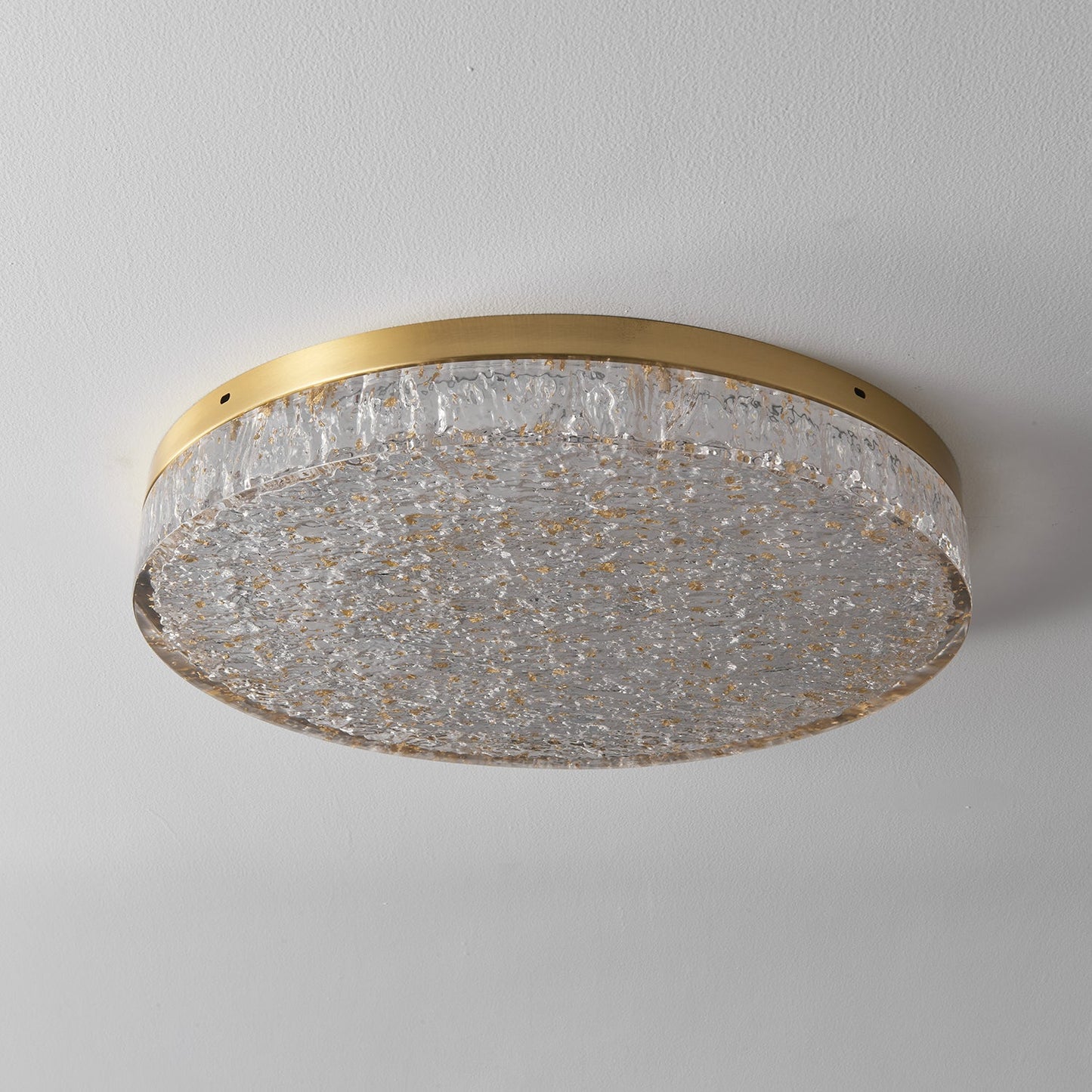 Crystal Core Ceiling Lamp | Brass & Resin | Warm/Neutral/Cool Light