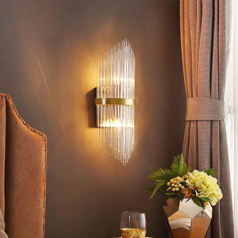Crystal Wall Lamp | Brass & Crystal | Set of 2