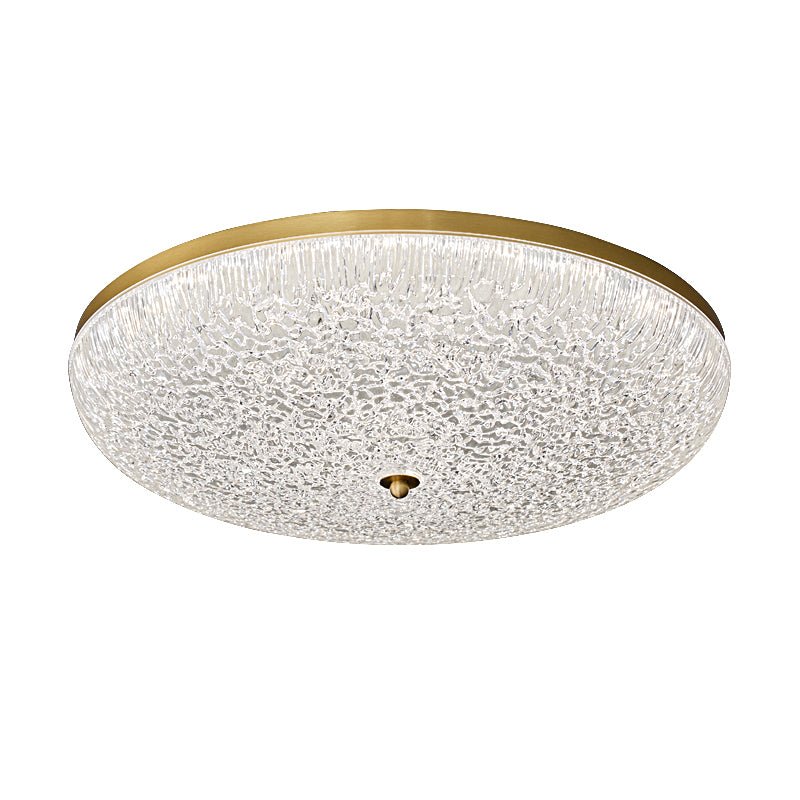 Crystalline Round Ceiling Lamp | Brass & Acrylic | Various Sizes