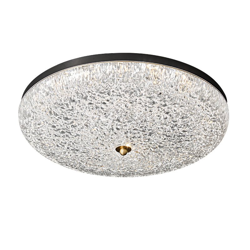 Crystalline Round Ceiling Lamp | Brass & Acrylic | Various Sizes
