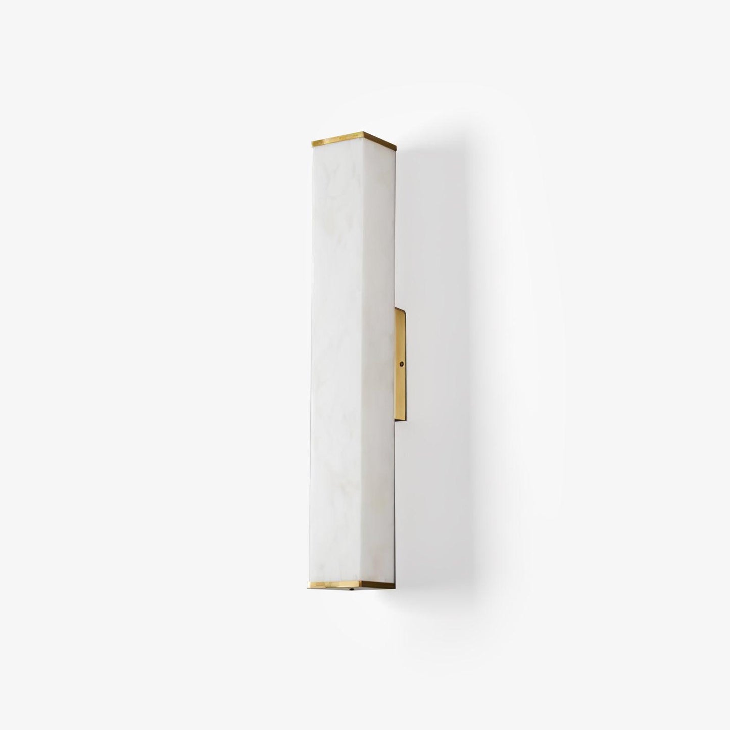 Cuboid Wall Light | Alabaster & Brass | Modern Design