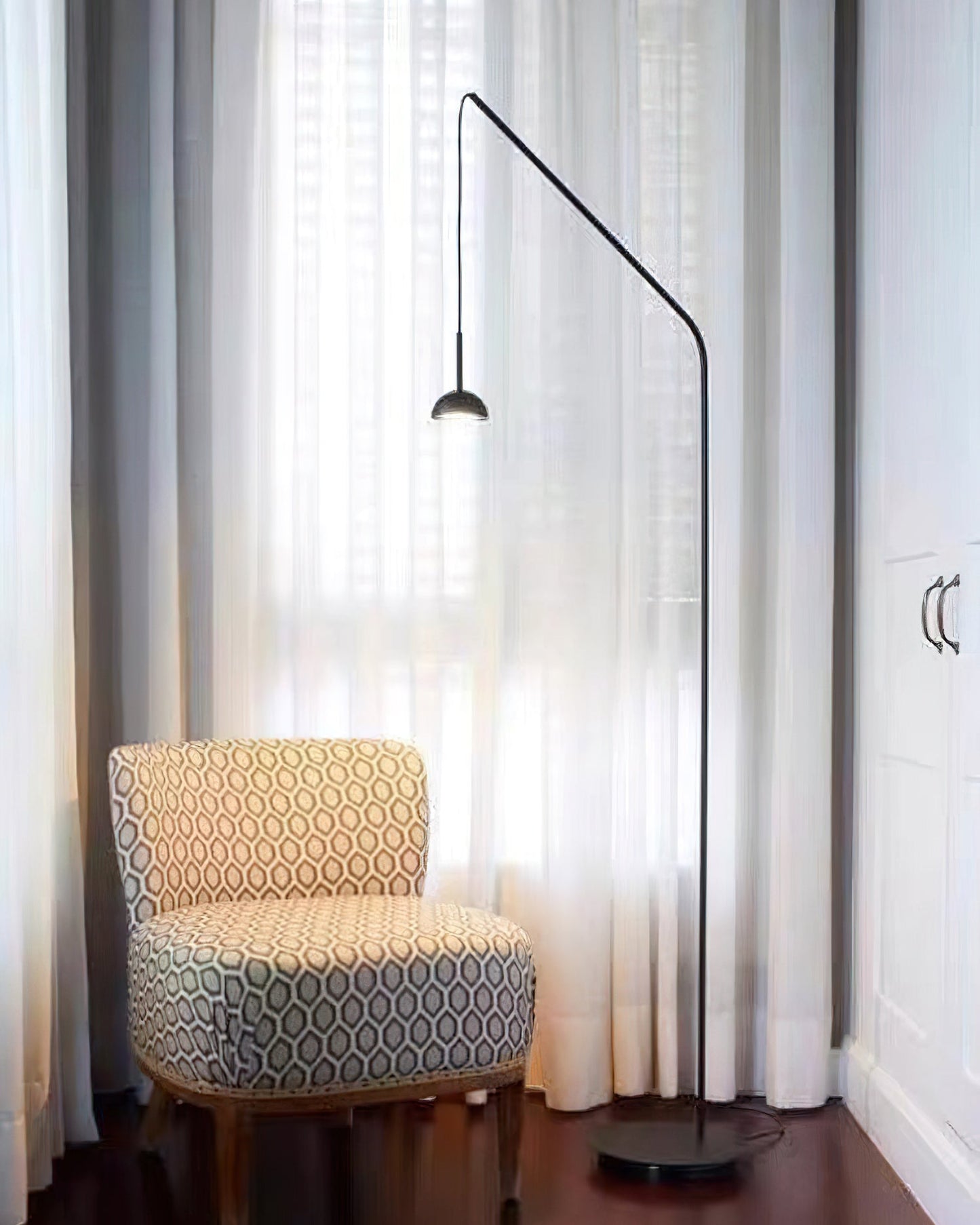 Cupolina Floor Lamp | Black Metal | 179 cm Tall