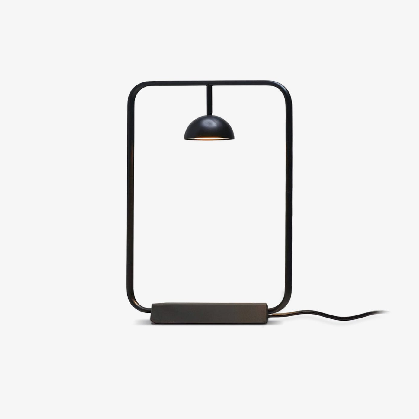 Cupolina Table Lamp | Metal | Black and Orange
