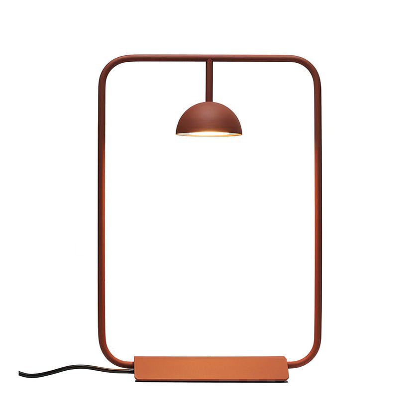 Cupolina Table Lamp | Metal | Black and Orange