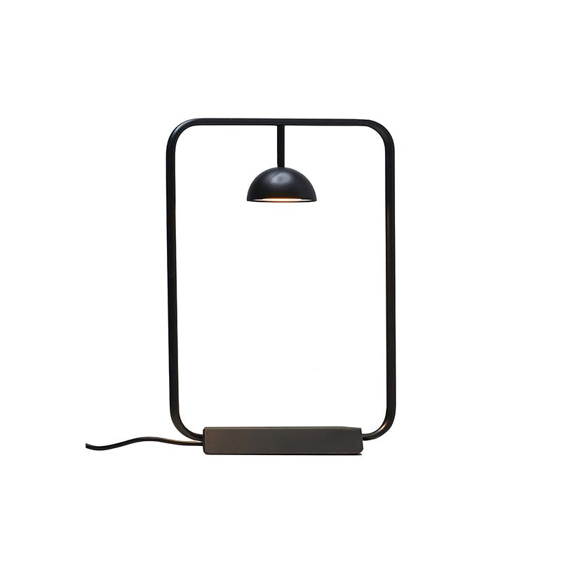 Cupolina Table Lamp | Metal | Black and Orange