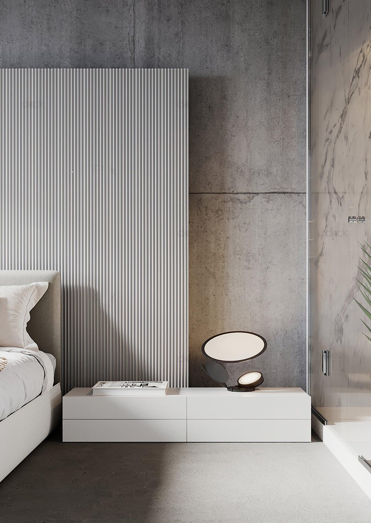 Cut Table Lamp | Adjustable Design | Black & White