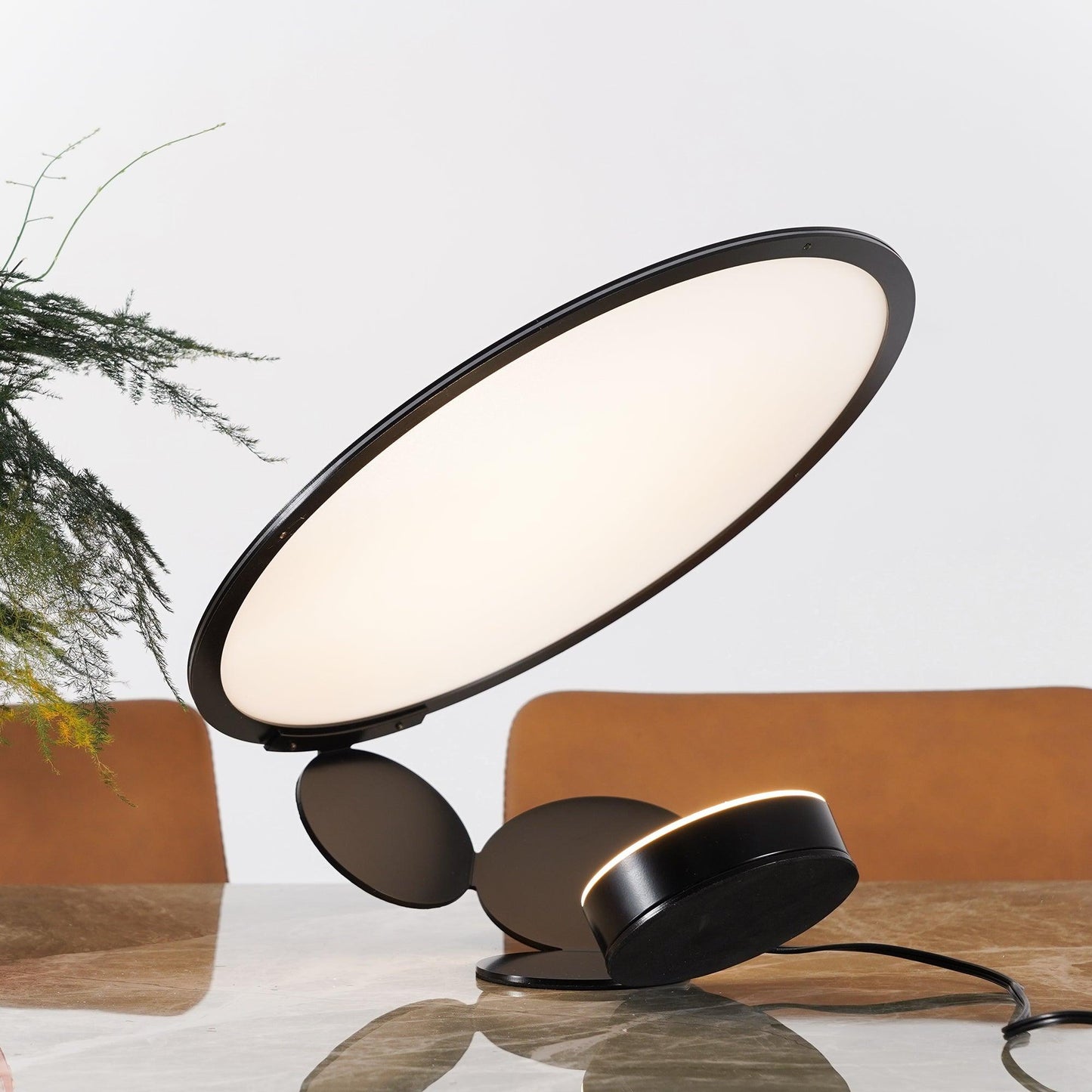 Cut Table Lamp | Adjustable Design | Black & White