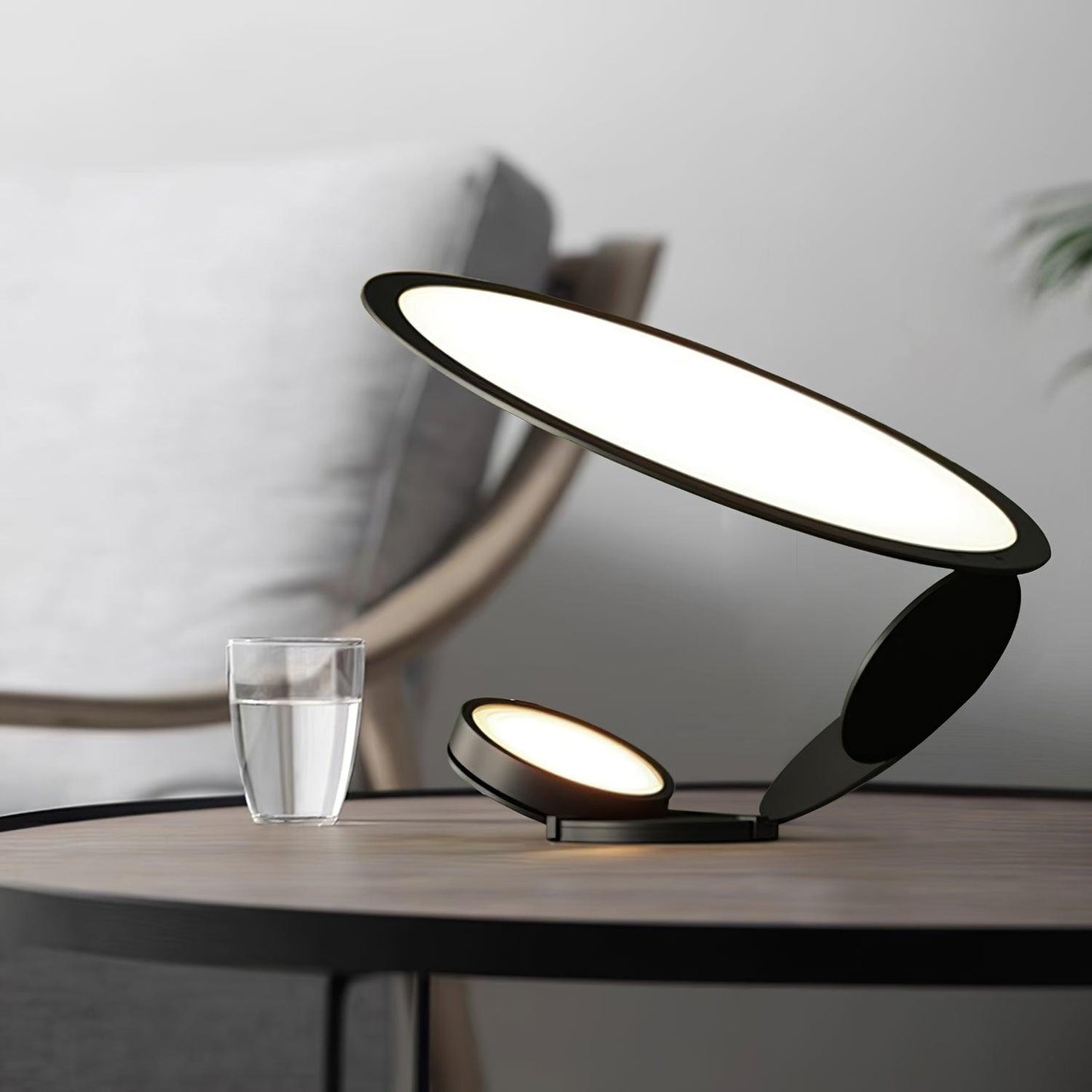 Cut Table Lamp | Adjustable Design | Black & White