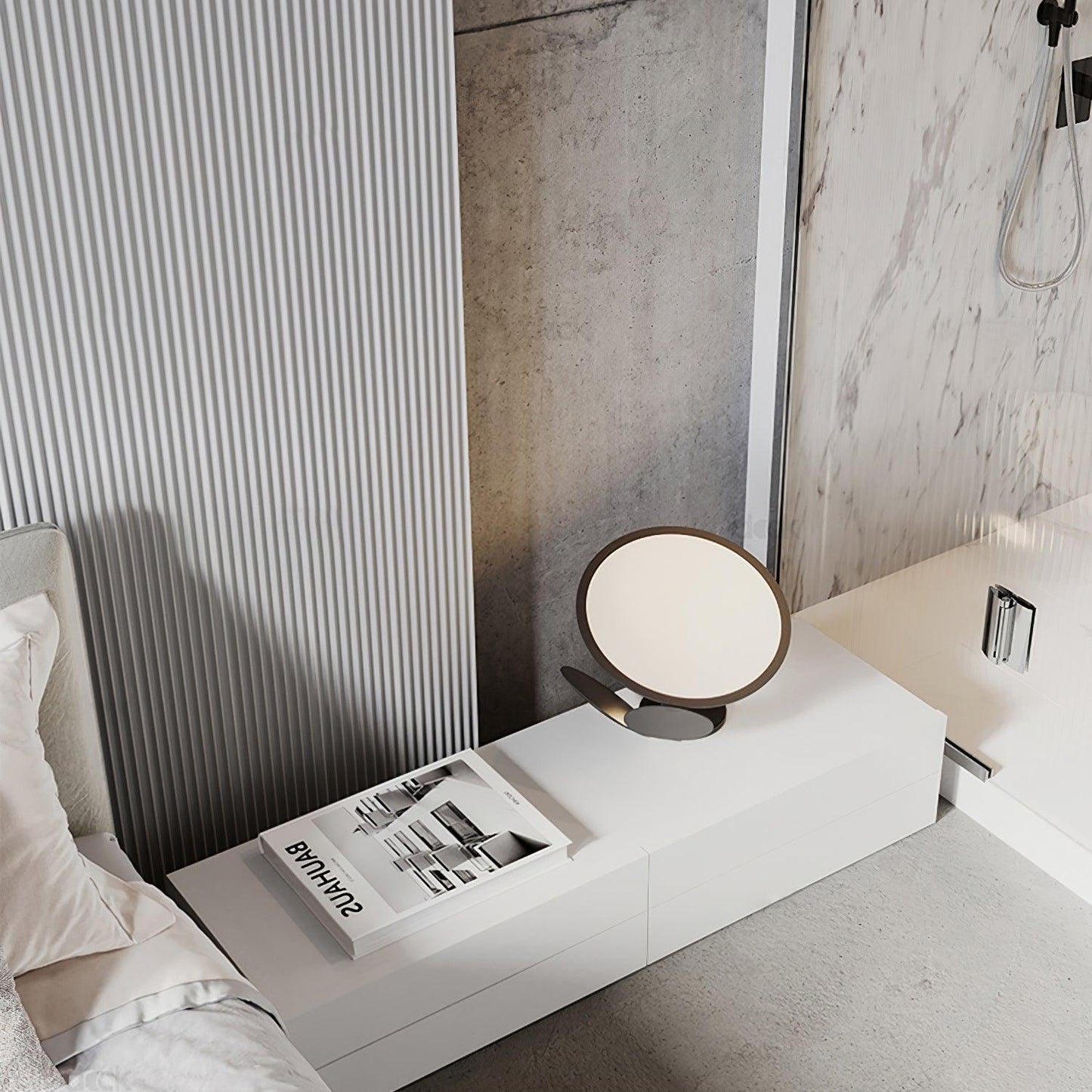 Cut Table Lamp | Adjustable Design | Black & White