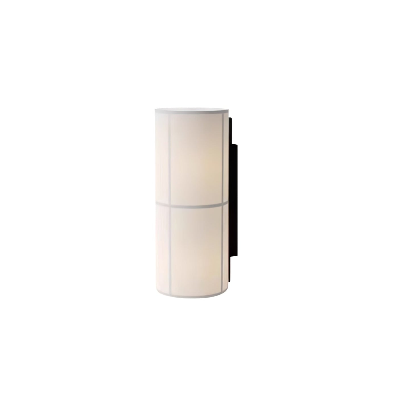 Cylinder Wall Lamp | Fabric Shade | Black Frame, White or Grey Shade