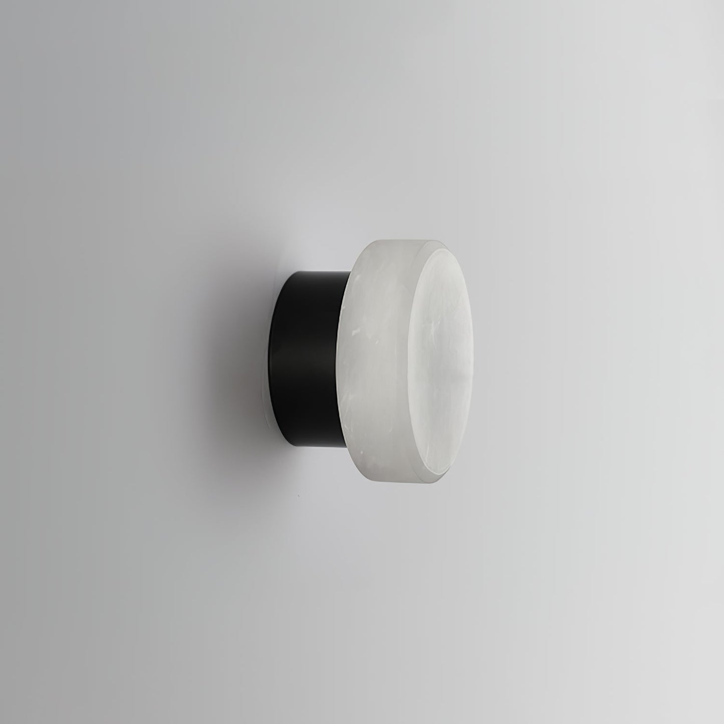 Cylindrical Wall Light | Alabaster Stone | White