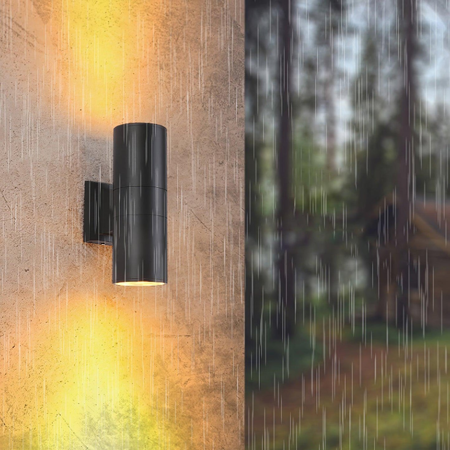 Cylindrical Wall Light | Outdoor | White, Black, Grey