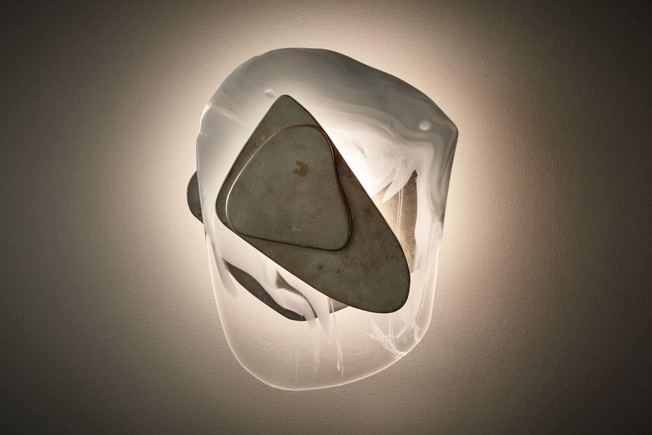 Wall Lamp Set | Metal & Glass | Black & Copper