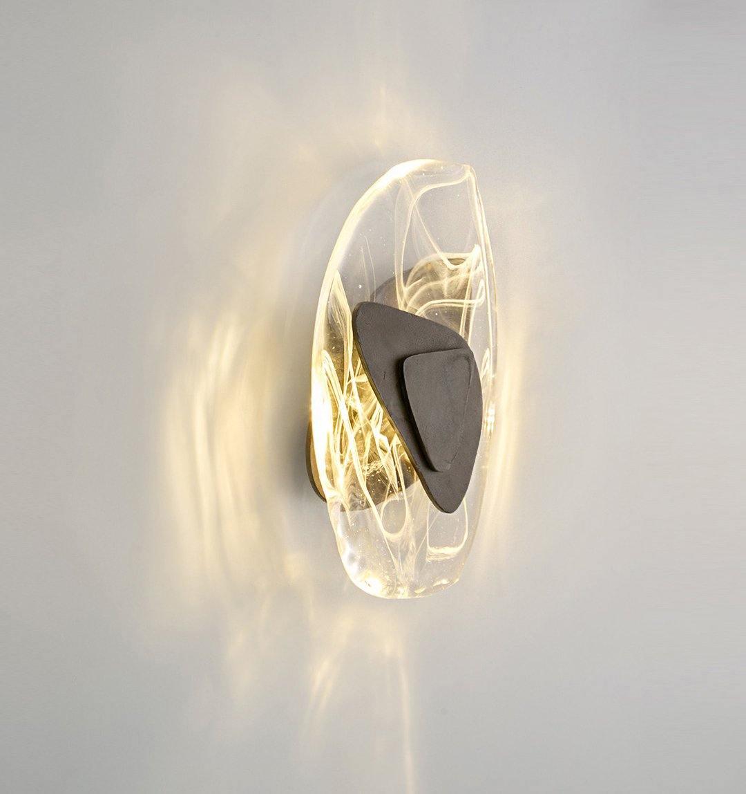 Wall Lamp Set | Metal & Glass | Black & Copper