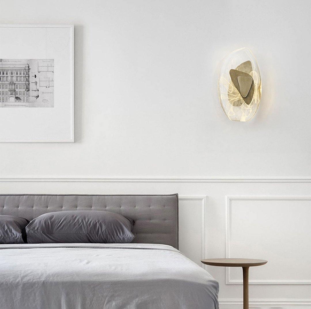 Wall Lamp Set | Metal & Glass | Black & Copper