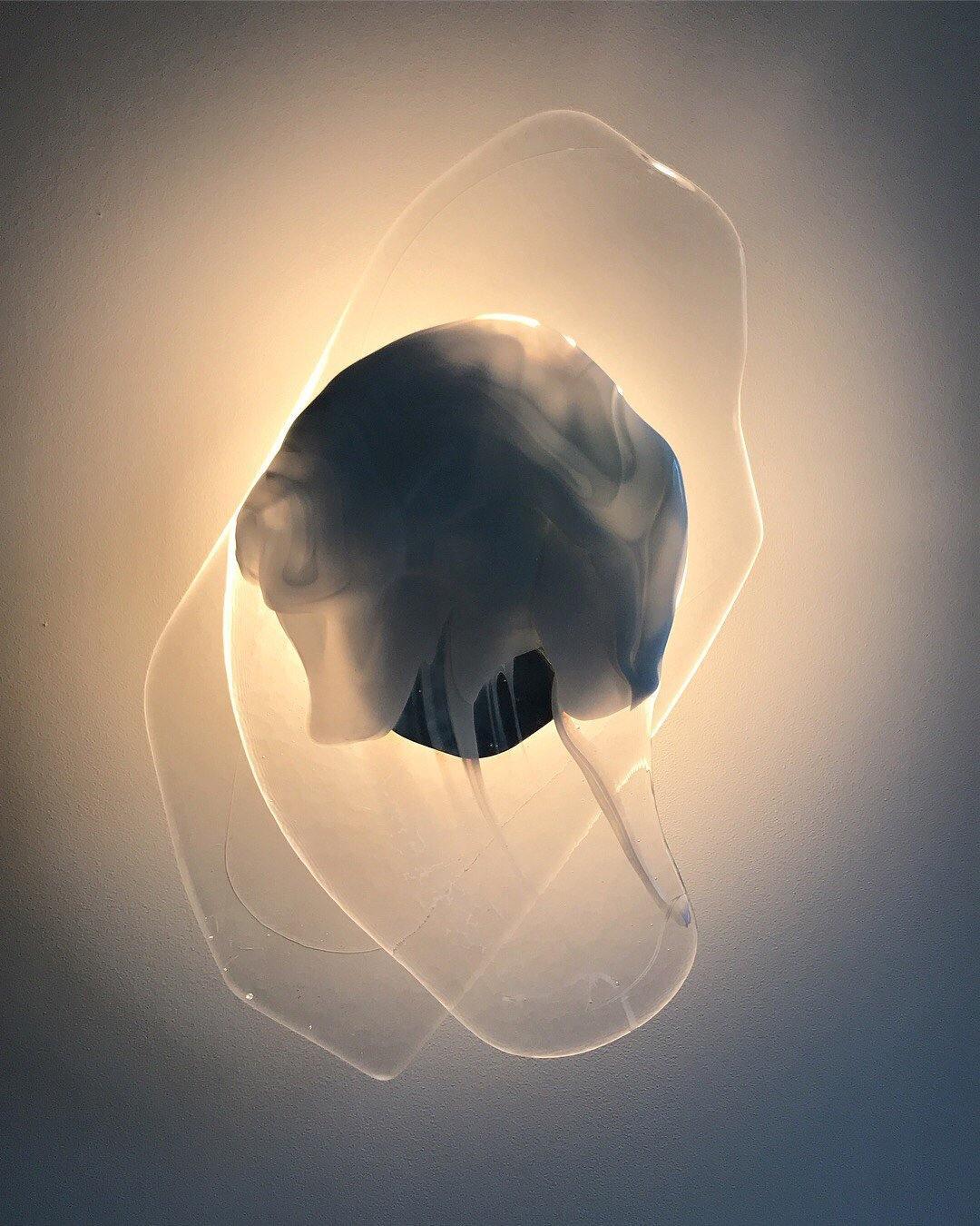 Wall Lamp Set | Metal & Glass | Black & Copper