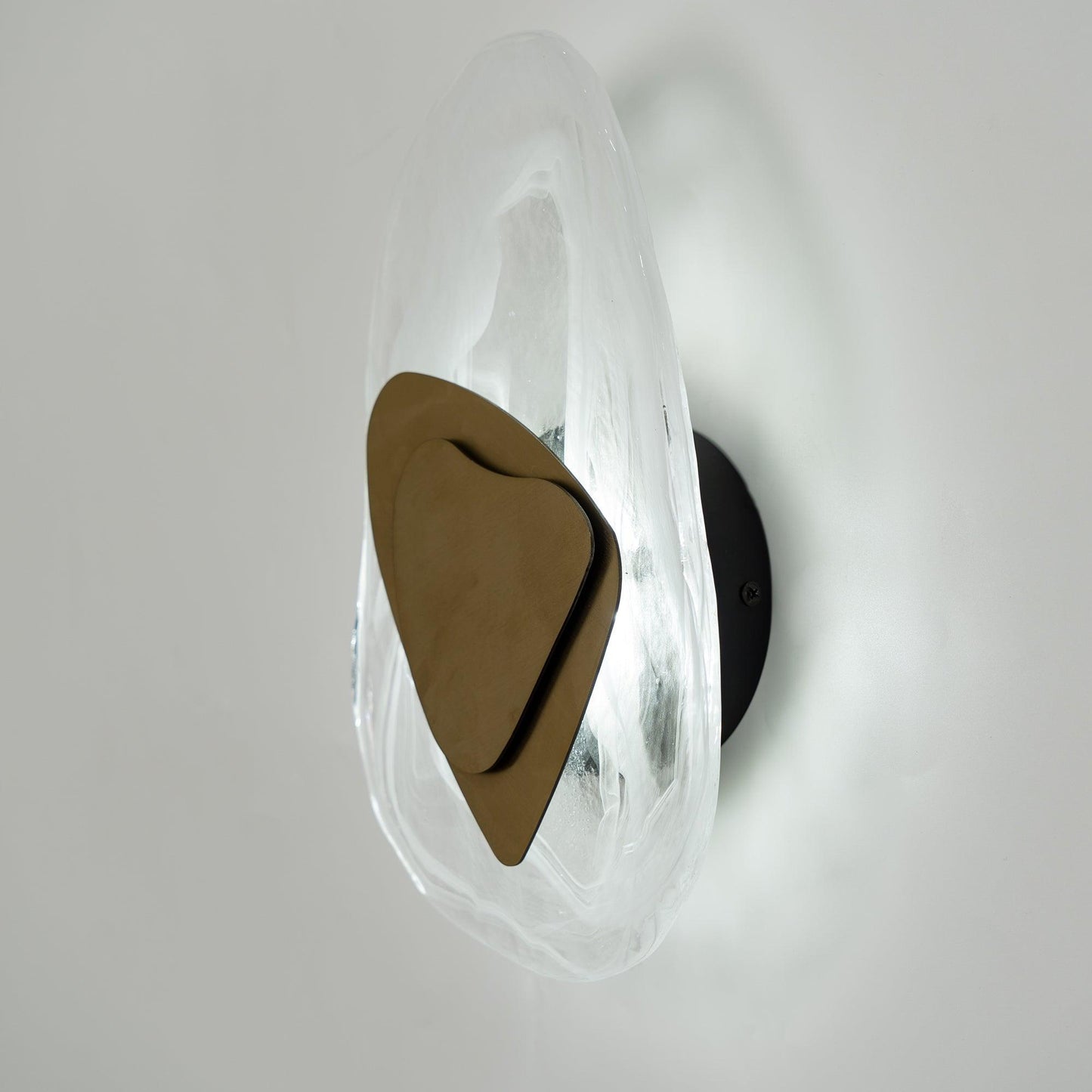 Wall Lamp Set | Metal & Glass | Black & Copper