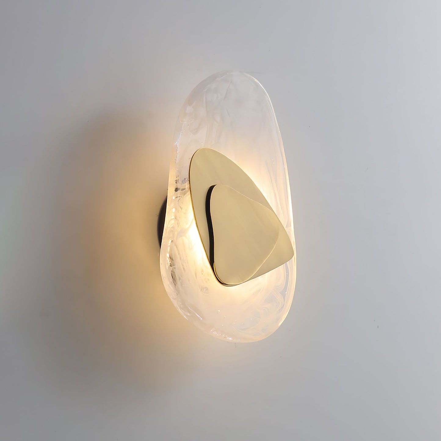 Wall Lamp Set | Metal & Glass | Black & Copper