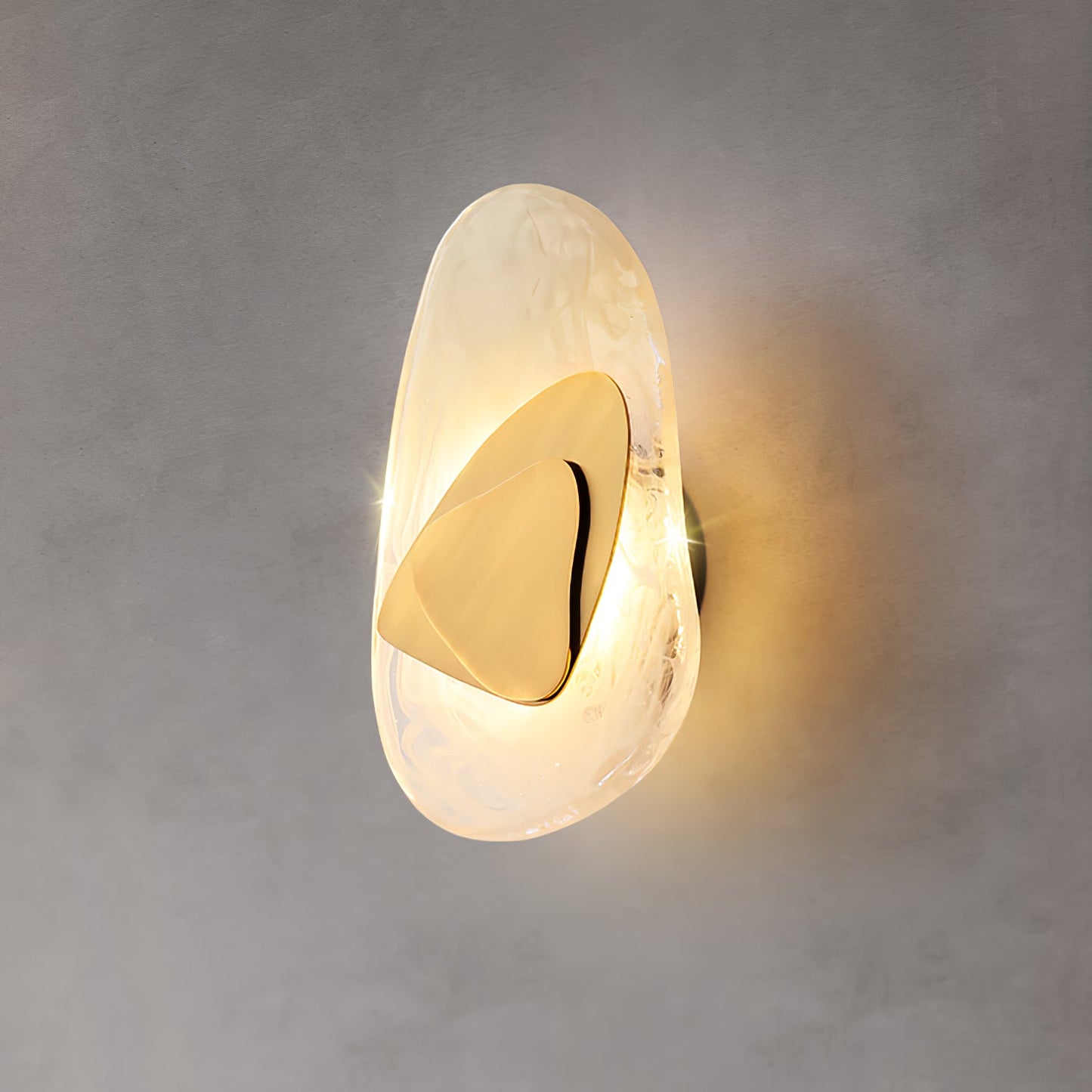 Wall Lamp Set | Metal & Glass | Black & Copper